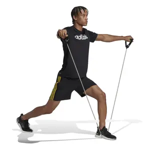 Maillot d'entraînement à logo linéaire imprimé en silicone adidas Aeroready image-4