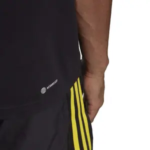 Maillot d'entraînement à logo linéaire imprimé en silicone adidas Aeroready image-5
