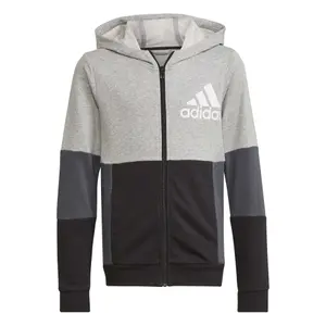 Sudadera polar con cremallera para niños adidas Colourblock image-1