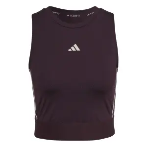 Sujetador corto con logotipo de mujer adidas Techfit image-2