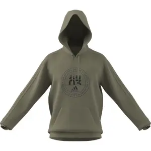 Sweatshirt med hætte adidas Basics Emblem Graphic image-1
