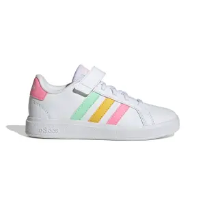 Trainers with elastic laces and top strap child adidas Grand Court image-0