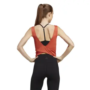 Kort linne för kvinnor adidas Yoga Studio image-4