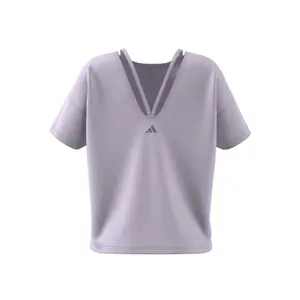 Camiseta de mujer de gran tamaño adidas Studio image-3