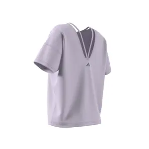 Camiseta de mujer de gran tamaño adidas Studio image-5