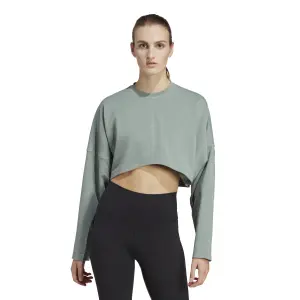 Kort sweatshirt för kvinnor adidas Studio image-2