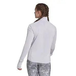 Women's long sleeve and half zip jersey adidas Fast image-4