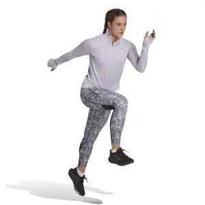Women's long sleeve and half zip jersey adidas Fast image-3