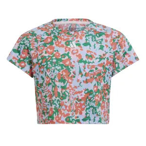 Maglia court stampata ragazza adidas Essentials Seasonal Aeroready image-0