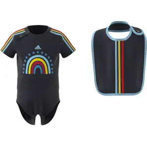 Conjunto de body y babero para bebé adidas image-4