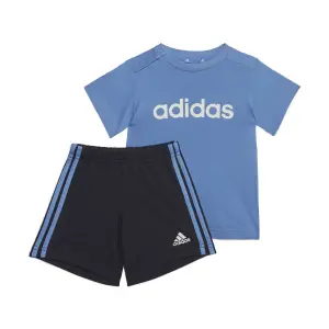 Set di maglietta e pantaloncini in cotone biologico adidas 3-Stripes Essentials Lineage image-0