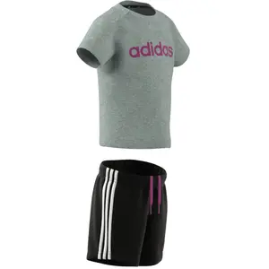 Organic cotton t-shirt and shorts set adidas Essentials Lineage image-5