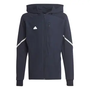 Sweatshirt capuchon met volledige rits voor kinderen adidas Designed for Gameday image-0