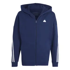 Sweatshirt capuchon met volledige rits voor kinderen adidas Future Icons 3-Stripes image-0