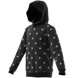 Sweatshirt capuz impresso no fato de criança adidas Brand Love image-4