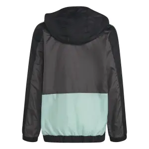 Wasserdichte Jacke Kinderschnitt adidas Colorblock 3-Stripes image-2