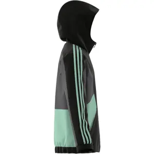 Wasserdichte Jacke Kinderschnitt adidas Colorblock 3-Stripes image-6