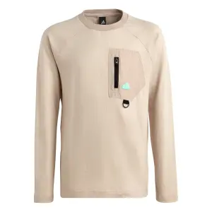 Camiseta informal con bolsillos de manga larga para niños adidas City Escape image-1