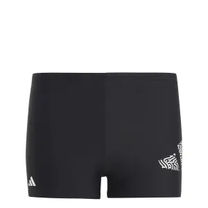 Troncos de natação com logótipo infantil adidas 3 Bar image-0