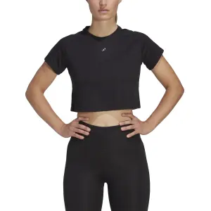 Camiseta crop con logo para mujer adidas 3-Stripes Aeroready Train Essentials image-4