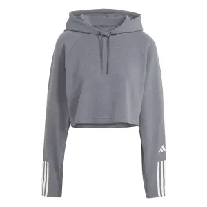 Sweatshirt med hætte i bomuld til kvinder adidas Essentials 3-Stripes image-0