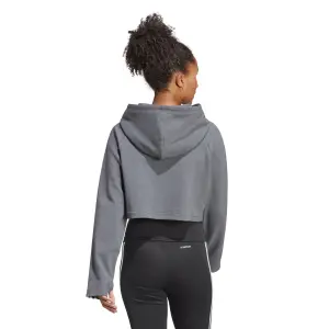 Sweatshirt med hætte i bomuld til kvinder adidas Essentials 3-Stripes image-3