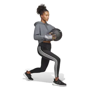 Sweatshirt med hætte i bomuld til kvinder adidas Essentials 3-Stripes image-4
