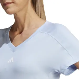 Maglia donna con scollo a V adidas Aeroready Train Essentials Minimal Branding image-6