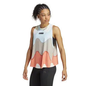 Tank top til kvinder adidas X Marimekko Run Icons 3 Bar Logo image-1