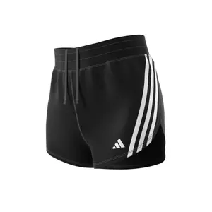 Pantalón corto mujer adidas 3-Stripes Run Icons Low Carbon image-4