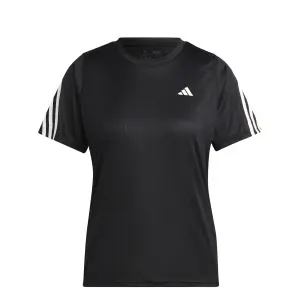 Camiseta de mujer adidas 3-Stripes Run Icons Low Carbon image-0