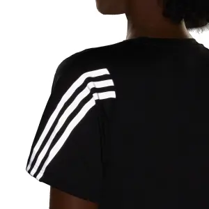 Camiseta de mujer adidas 3-Stripes Run Icons Low Carbon image-6