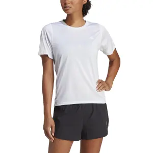 Camiseta de mujer adidas 3-Stripes Run Icons Low Carbon image-2