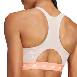 Sujetador de sujeción media para mujer adidas Powerreact Techfit image-4