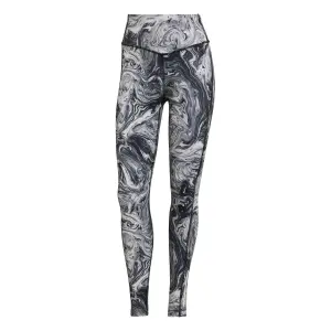 Ciclisti da donna adidas Hyperglam Aeroready Training High-Rise Marble-Print Leggings image-0