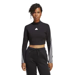 Camiseta de manga larga y cuello alto para mujer adidas 3-Stripes Future Icons image-1