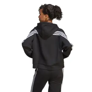 Kapuzen-Trainingsjacke mit Reißverschluss Frau adidas 3-Stripes Future Icons image-4