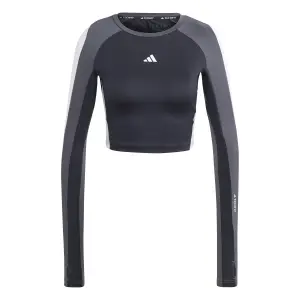 Langarmtrikot Frau adidas Techfit Aeroready Colorblock image-0