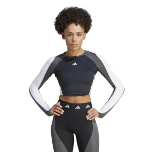 Langarmtrikot Frau adidas Techfit Aeroready Colorblock image-1