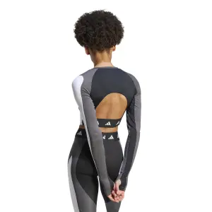 Langarmtrikot Frau adidas Techfit Aeroready Colorblock image-3