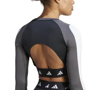 Langarmtrikot Frau adidas Techfit Aeroready Colorblock image-5
