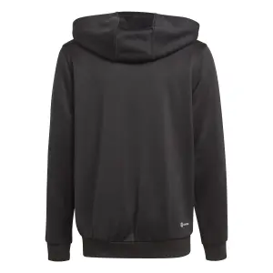 Sweatshirt full zip hooded child adidas Essentials Aeroready 3-Stripes Regular-Fit image-1