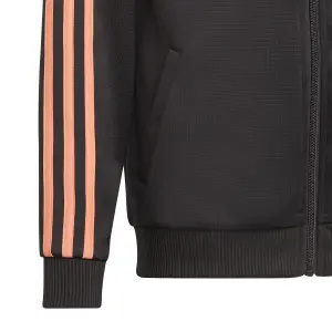 Sweatshirt full zip hooded child adidas Essentials Aeroready 3-Stripes Regular-Fit image-3