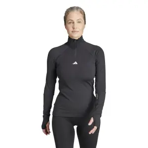Women's 1/4 zip long sleeve jersey adidas Techfit Cold.Rdy image-2