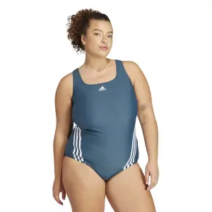 Fato de banho feminino de 1 peça adidas 3-Stripes Plus image-3