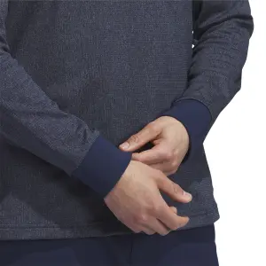 Long-sleeved chiné polo shirt adidas Essentials image-6