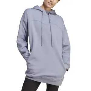 Sweatshirt women's hooded fleece adidas Lounge image-3