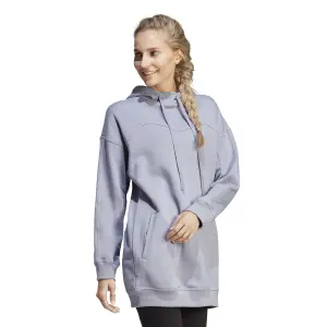 Sweatshirt women's hooded fleece adidas Lounge image-2