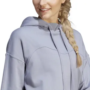 Sweatshirt women's hooded fleece adidas Lounge image-5