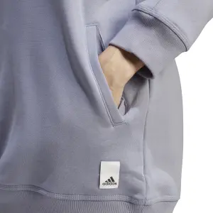 Sweatshirt women's hooded fleece adidas Lounge image-6